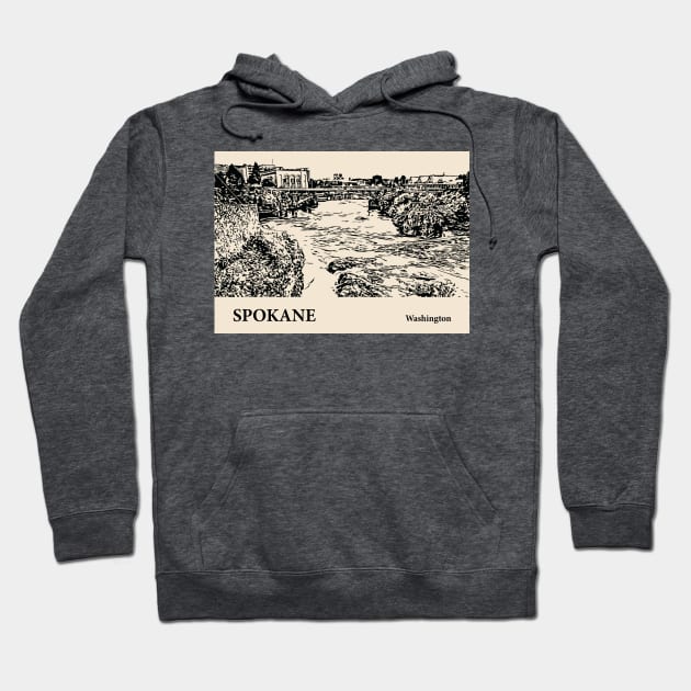 Spokane - Washington Hoodie by Lakeric